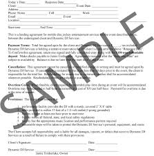 sample contract for services