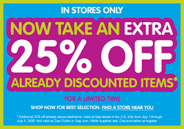 gap printable coupons