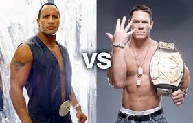 the rock vs. john cena