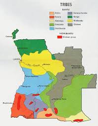 Map of Angolan \x26middot; Tribes (1970)