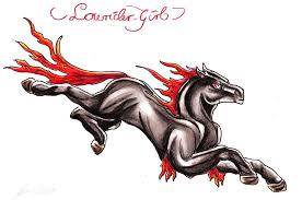 fire horse tattoo