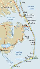 Hatteras Island, NC Map