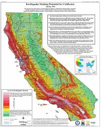 California Earthquake map -