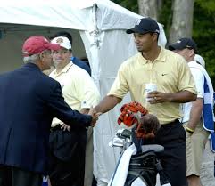 David Cook with Tiger Woods