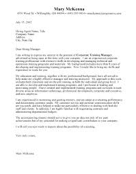 sample cover letter for job