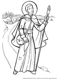 saint coloring pictures