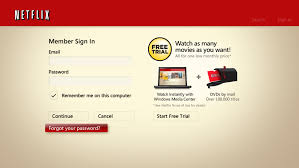 Resetting Netflix Login