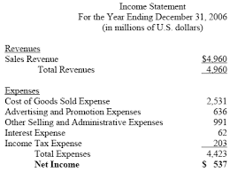 example of income statement