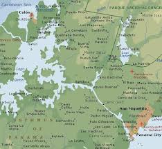 Map 640 x 480 of Panama Canal