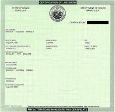 Obamas Birth Certificate: Yes