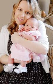 Much-wanted baby: Lisa Roberts