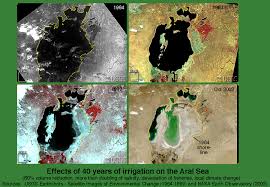 The Aral Sea through time