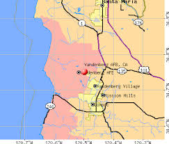 Vandenberg AFB, CA map