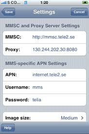 MMS port in iphone