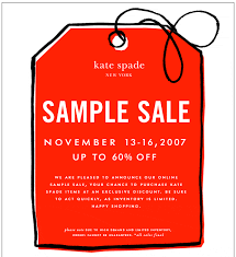 online sample sale
