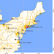 Nassau County, NY map from a