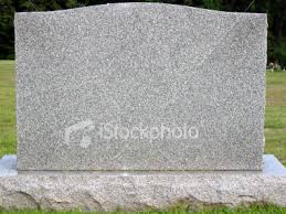 Blank Tombstone Royalty Free