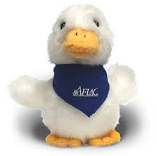 Look for Aflac plush duck
