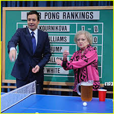 Betty White Loves Beer Pong!