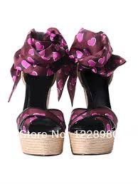 Aliexpress.com : Buy 2015 Designer Wedge Shoes Summer Flat Satin ...