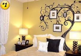 Great Interior Bedroom Design With Alluring Wall Decoration Again ...