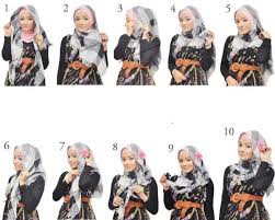 Cara Mudah Memakai Jilbab Model Segi Empat - Berjilbab.Net