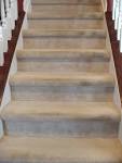 Sophisticated Grey Carpet For Stairs With Antique Solid Brown ...