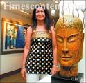 Radhika Khanna seen during a preview of three artists works in Mumbai on ... - Radhika%20Khanna