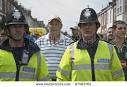 Exeter - April 30: Devon And Cornwall Police Escort Football Fans