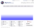 My Maths: MYMATHS Homepage.