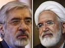 ... iranischen Oppositionsführer Mir Hossein Moussavi und Mehdi Karroubi in ...