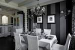 Beautiful Black White Open Plan Dining Room Decoration Living ...