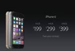 Apple unveils the 4.7-inch iPhone 6 and 5.5-inch iPhone 6 Plus.