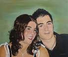 Retrato de Laura y Alejandro, pintado en el año 2007. - laura-y-alejandro