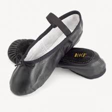 Boys Black Leather Ballet Shoes