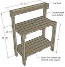 Ana White | Build a Simple Potting Bench | Free and Easy DIY ...