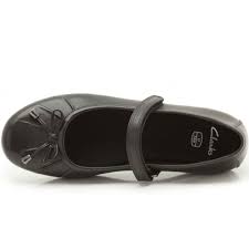 School Shoes: Clarks Tasha Abby Girls Black Leather School Shoes