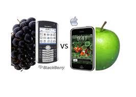 blackberry vs iphone