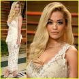 Rita Ora: Blonde Bombshell at the Vanity Fair Oscars Party 2014.