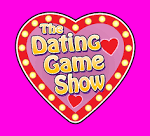 Dating GameShow Logo Pink Background Dating GameShow Logo Pink