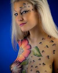 Body Paint Art with Virtual Effect Theme