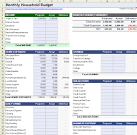 Free Household BUDGET Worksheet for Excel