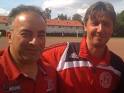 Das erfolgreiche Trainergespann: Antonio Faranda (l.) und Hans Kasparek