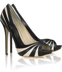 Real vs. Steal � Alexander McQueen Striped Leather Pumps