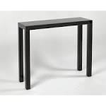 Black Glass Console Table