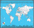 WorldTimeZone 3-D Reference Mousepad- 3 World Time Zone maps