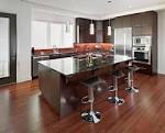 Architecture ~ Elegant Brown Kitchen With Dark Marble Countertops ...