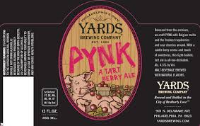 Yards PYNK Tart Berry Ale | BeerPulse Yards PYNK Tart Berry Ale | BeerPulse
