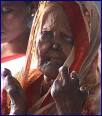 This woman with leprosy is