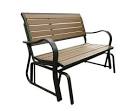 Lifetime Faux Wood Glider Bench (